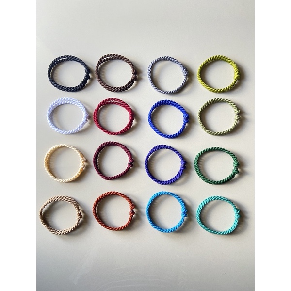 (variasi A) Gelang Tali Polos - Gelang tali warna -Gelang tali 3mm