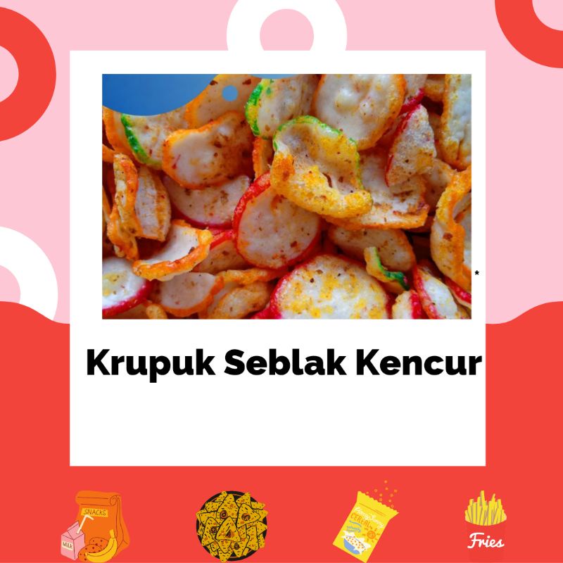 

Kerupuk Seblak Kencur Pedas - Krupuk Seblak Pedas - Seblak Kering Pedas - Snack Jajan Kiloan