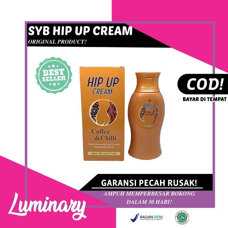 SYB HIP UP CREAM ORIGINAL BPOM KRIM PERAWATAN KECANTIKAN TUBUH WANITA PEMBESAR BOKONG PEMUTIH BOKONG