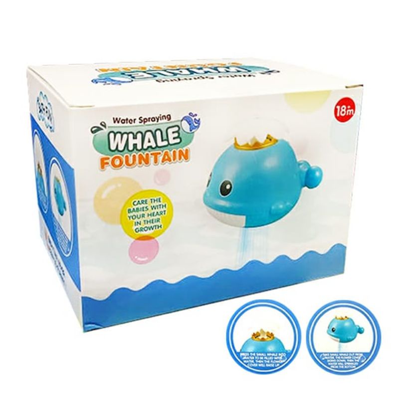 whale fountain bath toy