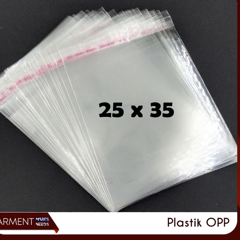 

[PoS㊓] KANTONG PLASTIK OPP LEM 25 X 35 CM 100PCS |Sale limited