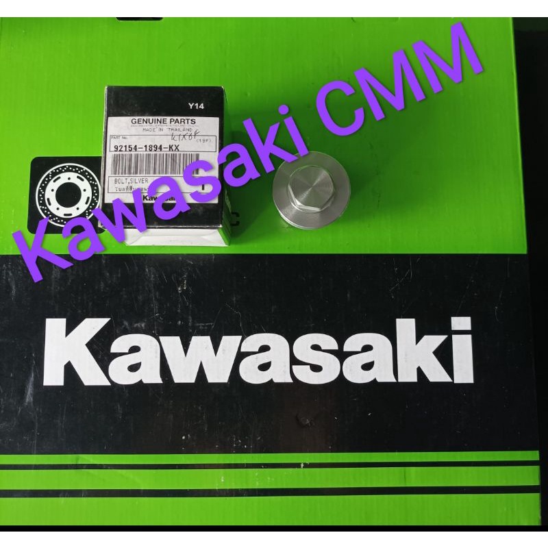 Baut sok atas silver USD KLX BF. Original kawasaki