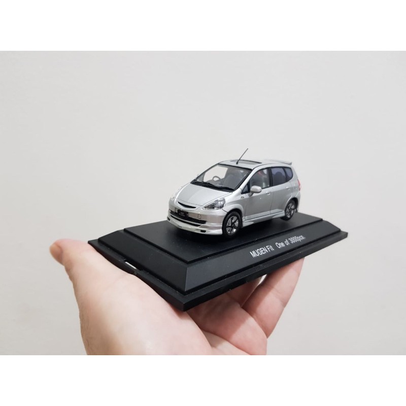 diecast ebbro 1/43 honda fit jazz gd mugen silver