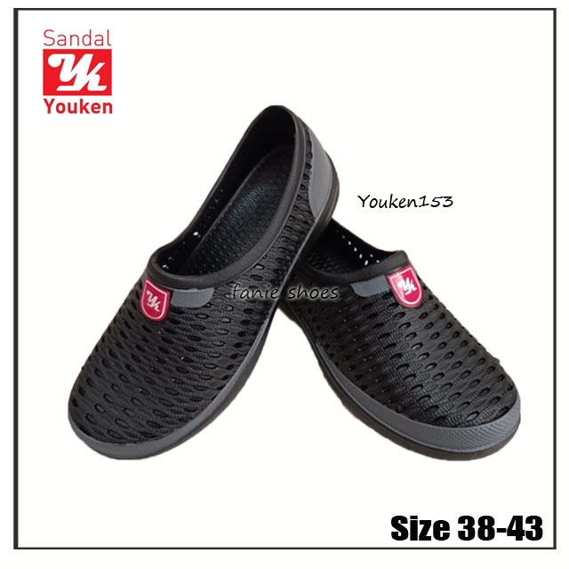 Youken 153 38-43 Sepatu Slip On Karet Laki Tahan Air Murah