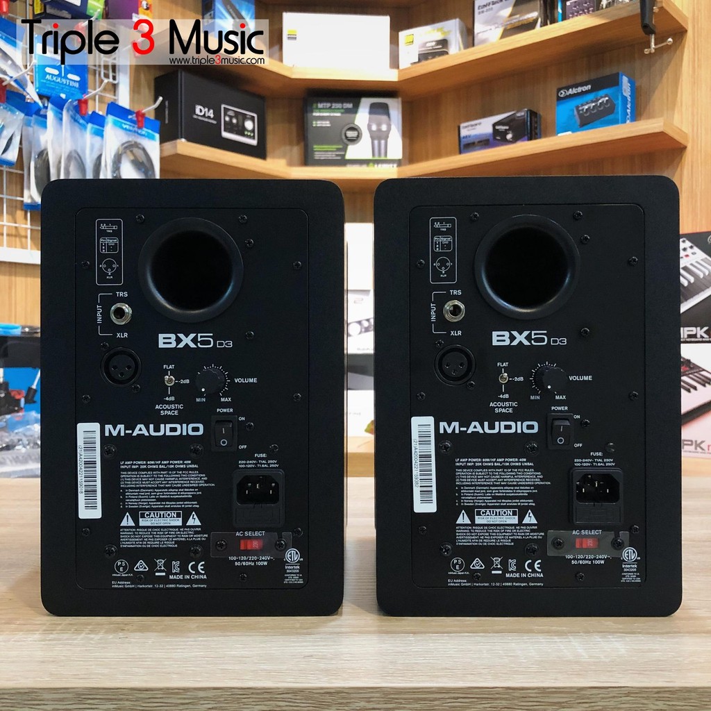 M-AUDIO BX5 D3 Speaker Monitor 5 inch Flat recording