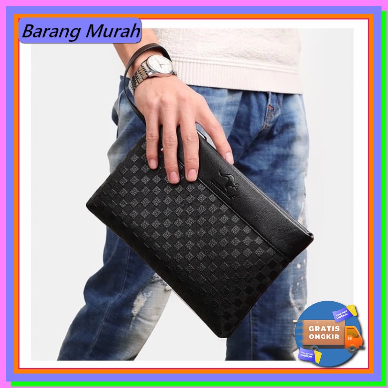 9.9 Coach Carryal Clutch Men Signature - Original 100% - Stripe T PR107 W50 Business Model Brisban
