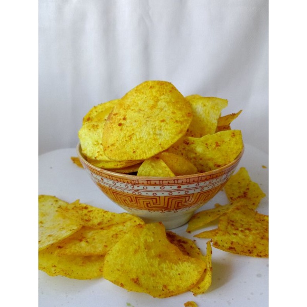 

TERENAK TERGURIH TERLARIS "KERIPIK TALAS" BUMBU KUNING