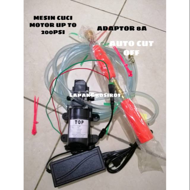 PAKET CUCI MOTOR SIAP PAKAI MESIN CUCI MOTOR POMPA CUCI MOTOR