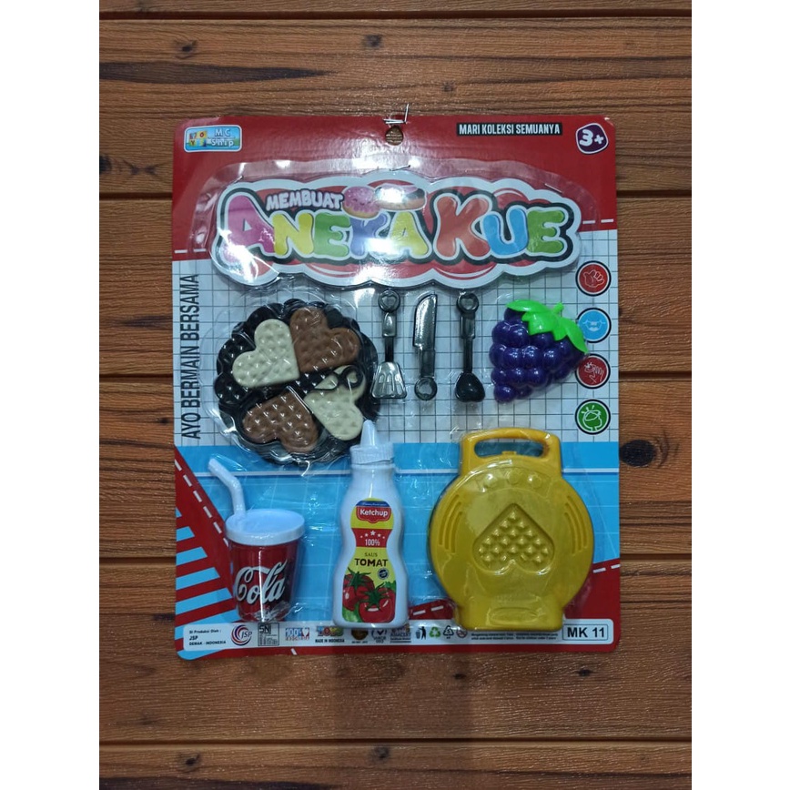 promo mainan anak murah MK.11 mainan anak membuat aneka kue/mainan membuat kue wafel/mainan membuat  kue