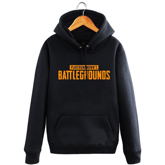 Jaket PUBG Batleground Hoodie Hitam Logo Kuning All Size Big Size S M L XL XXL XXXL XXXXL/TERLARIS