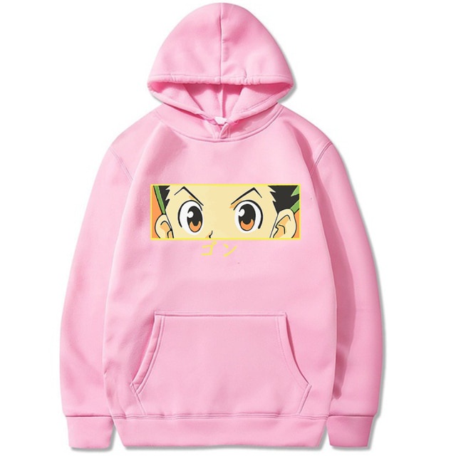 Sweater GON EYE Hoodie Anime HXH Jumper Pria Wanita Bahan Fleece Ukuran S M L XL XXL XXXL