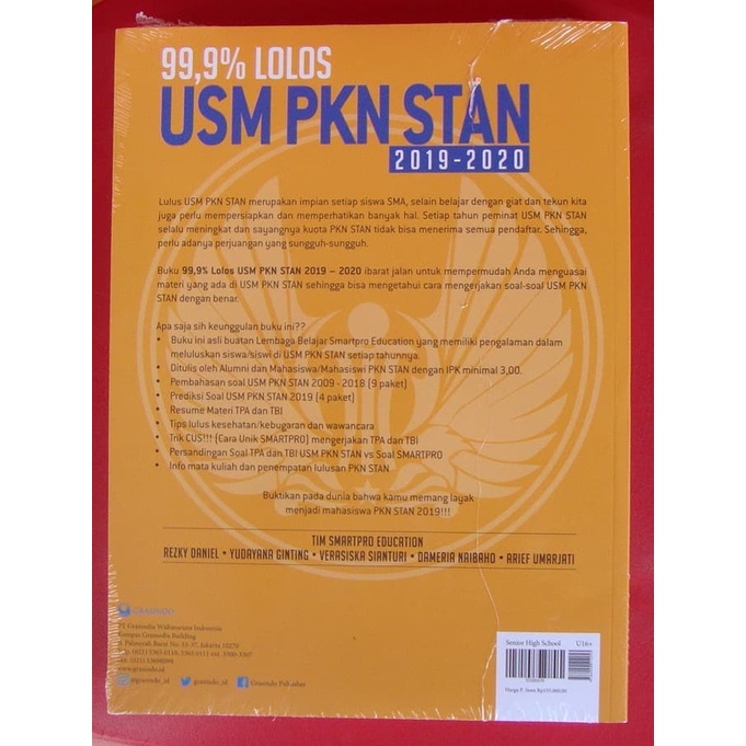 Bayar Dirumah 99 9 Lolos Usm Pkn Stan 2019 2020 Tim Smart Pro Education Murah Shopee Indonesia