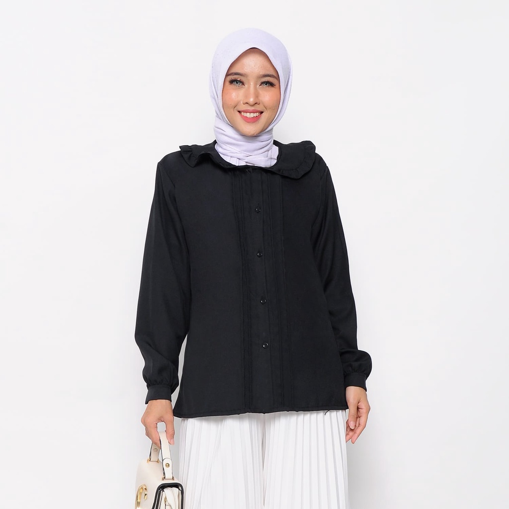 atasan blouse shakila premium/kemeja wanita opnaisel top