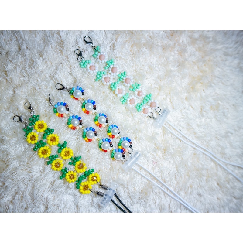 Strap Mask/Strap Masker 2in 1/Strap Mask Bunga/Tali Masker Hijab