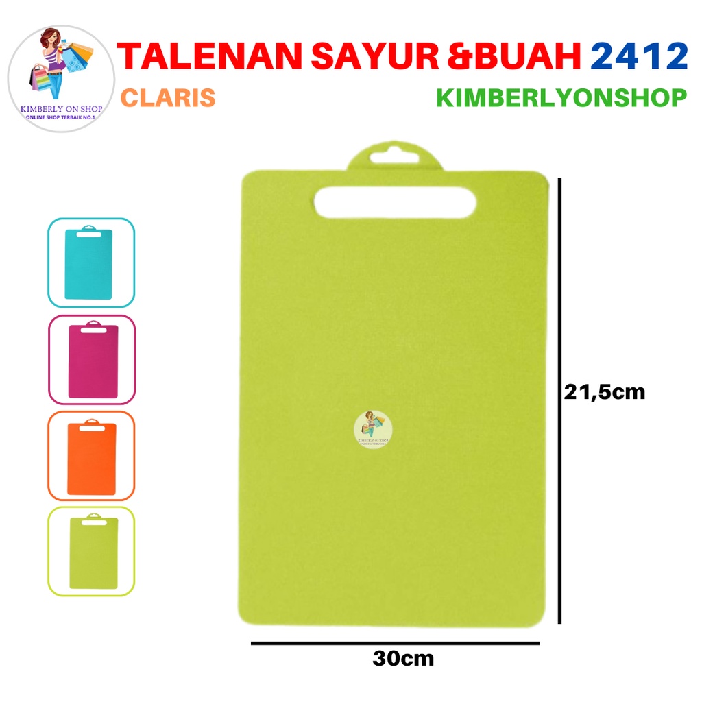 Talenan Plastik Anti Bacterial Delica Claris Cutting Board 2412