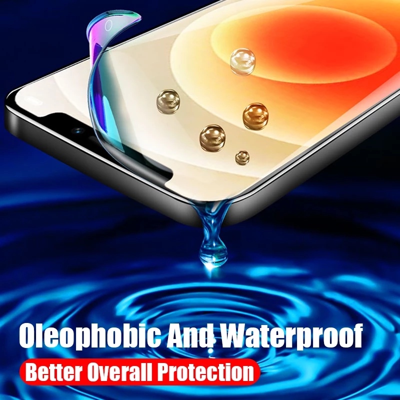 Pelindung Layar Hydrogel Anti Sidik Jari Untuk Iphone 14 / 14 Plus / 14 Pro / 14 Pro Max