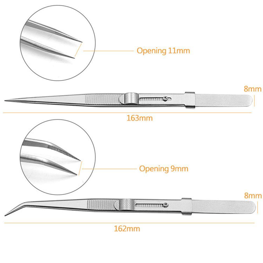 Lily Slide Lock Tweezer Akurat Adjustable Bermanfaat Cocok Alat Perbaikan Komponen Elektronik