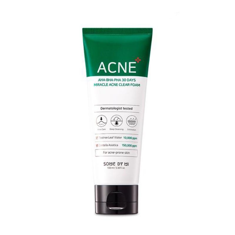 SOME BY MI Acne AHA BHA PHA Miracle Acne Clear Foam 100ml.