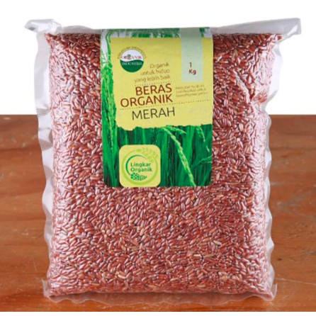 

TERLARIS !!Lingkar Organik Beras Merah 1 KG | Organic Rice 1KG