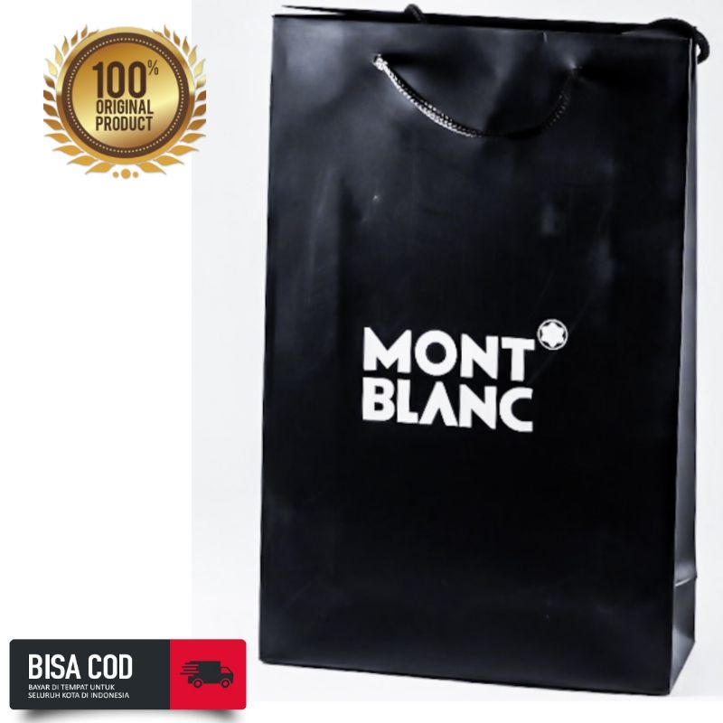 

Paper Bag Original Merk Mont Blanc Black