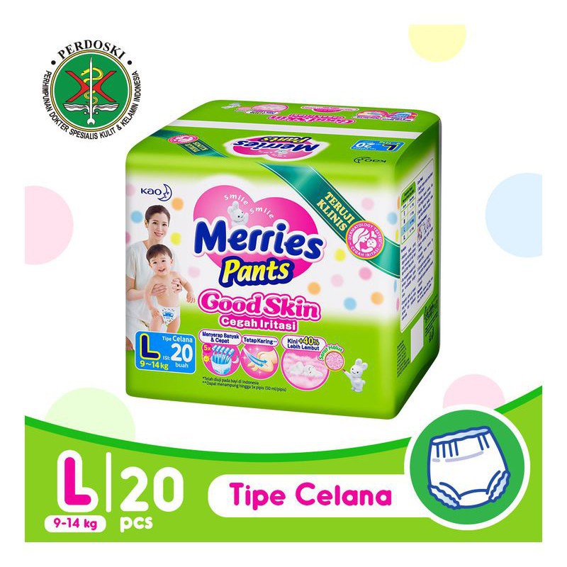 Makassar Merries Pants L20 / Popok Merries Pants L20