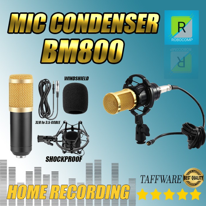 MICROPHONE CONDENSER RECORDING STUDIO SUARA SUPER JERNIH BM800