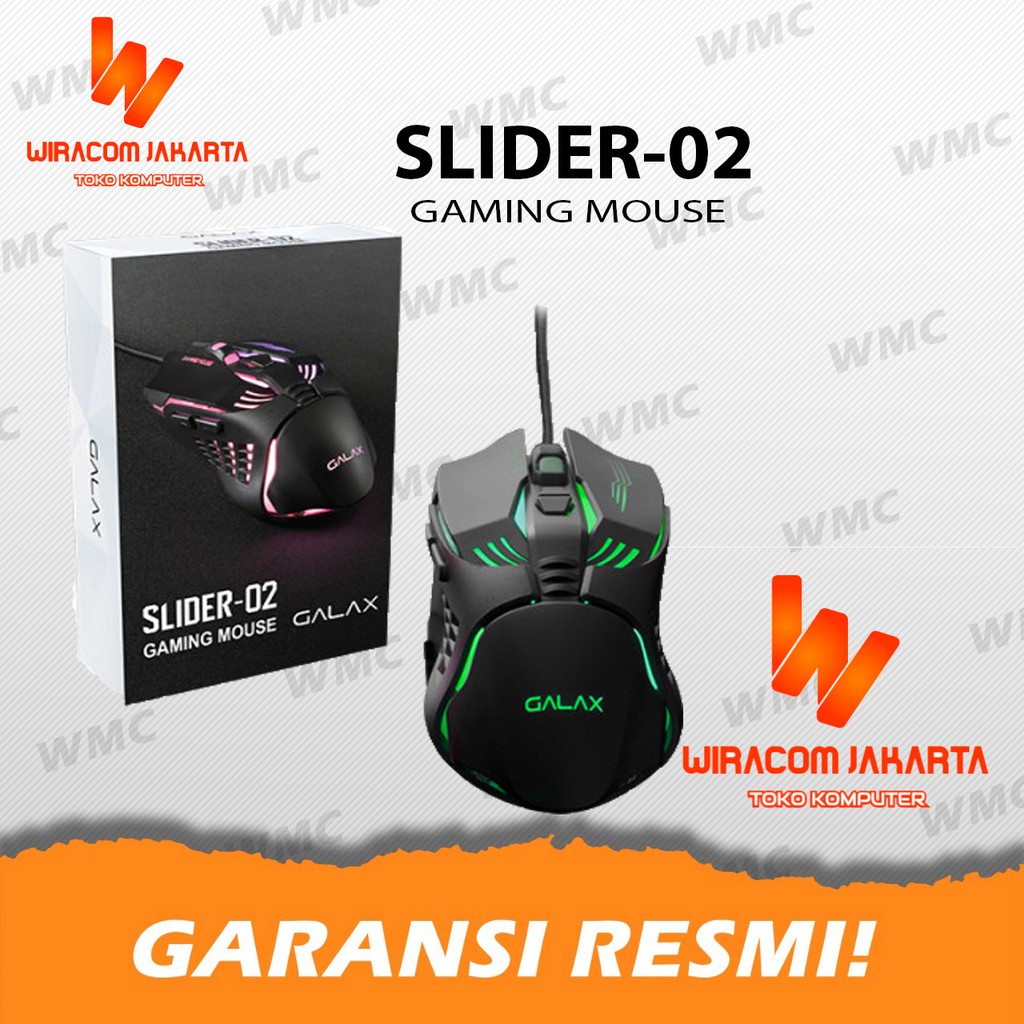 GALAX SLIDER-02 Wired Gaming Mouse - Lighting Effect - 3200DPI