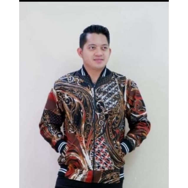 abstrak bomber jaket batik Hoodie batik bomber batik jaket batik pria wanita