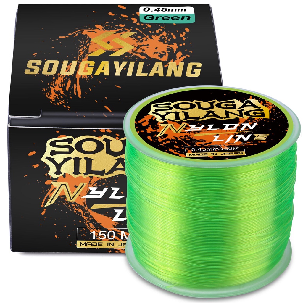 Sougayilang 5.2LB-31LB 150M Pancing Super Kuat Transparan Nylon Fluorocarbon Fishing Multifilament Tackle