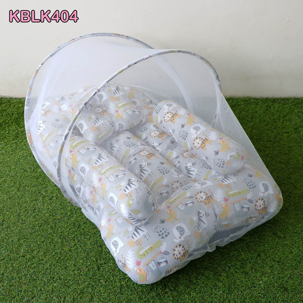 Kasur Kelambu Bayi Set Bantal Guling PREMIUM / kasur lipat kelambu lepas bayi / kasur lipat bayi