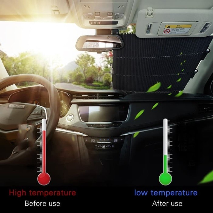 BAROKAH Tirai Mobil Anti silau matahari Panas Sun Shield Dashboard Mobil UV