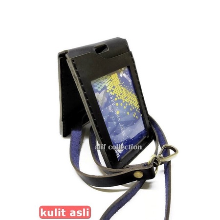 

iD card holder kulit asli - name tag kulit asli costum nama perusahaan dan photo F