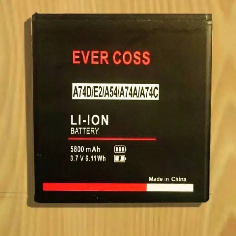 Batterai Evercoss A74D / E2 / A54 / A74A / A74C Original Baterai