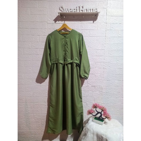 Gamis Moscrepe Premium Gamis Busui Gamis Monabelt  Fashion Wanita