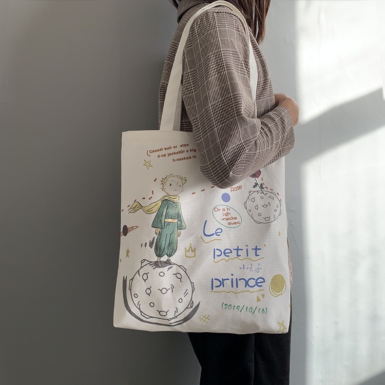 TC-23 tas kanvas canvas bag wanita petit prince the little prince