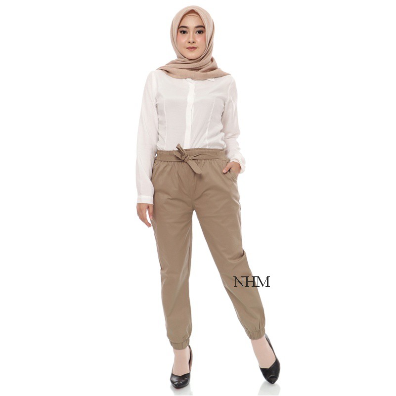 NHM Celana Panjang Joger Wanita, Joger Pants Basic