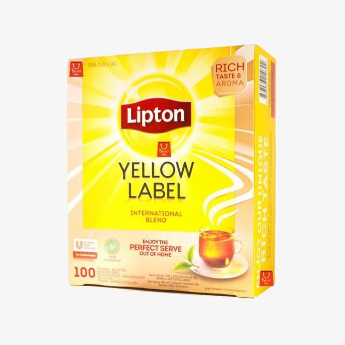

Lipton Yellow Label Tea Teh No Envelope isi 100 sheet @2gr