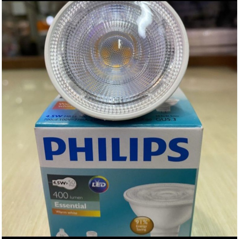 lampu led spot philips MR16 4,5w 4,5 watt lampu halogen led philips tusuk mr 16 led