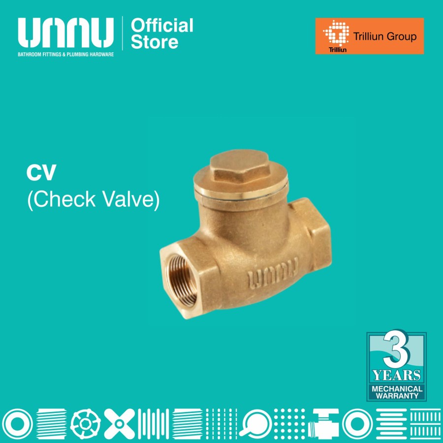 UNNU Check Valve - CV 1/2&quot; Premium Quality