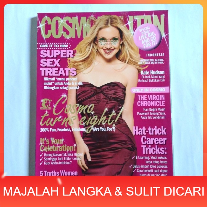 Majalah COSMOPOLITAN Sep 2005 Cover KATE HUDSON Langka