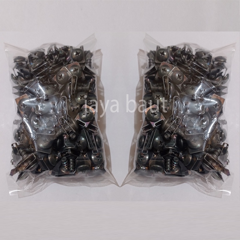200 Pcs Baut Klip Yamaha / Baut Klip Body Motor Yamaha 5x16 / baut klip mio jupiter nmax lexi aerok