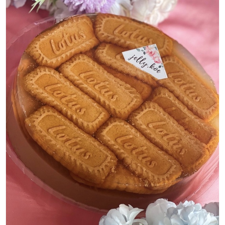 

[Jelly Pudding Cake] Kue Pudding Jelly Lotus Biscoff Coffee Enak by jelly koe