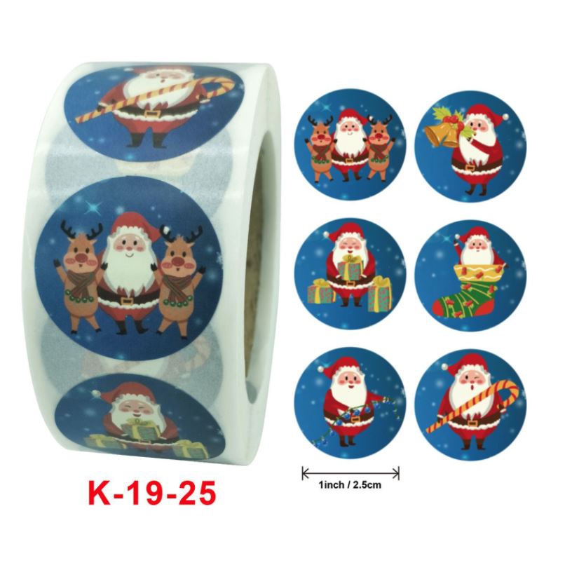 

STICKER STIKER ROLL COOKIES LABEL GOODIE BAG CHRISTMAS 4