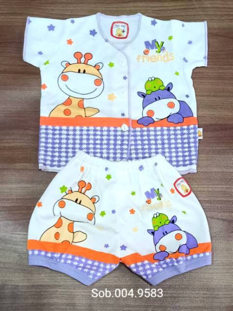 1 PCS baju bayi new born KATUN 0 - 12M / Perlengkapan bayi /atasan bayi/ setelan bayi kutung pendek