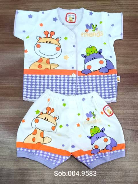 1 PCS baju bayi new born KATUN 0 - 12M / Perlengkapan bayi /atasan bayi/ setelan bayi kutung pendek