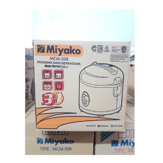 Miyako Rice Cooker 1.8L Magic Com 3in1 Magicom MCM 508 MCM-508 MCM508