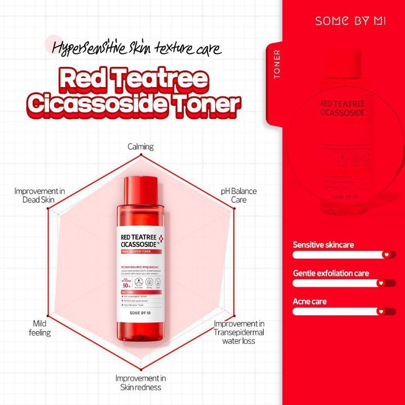 SOMEBYMI RED TEA TREE CICASSOSIDE TONER 150ML ORIGINAL GUARANTE SOME FINAL SOLUTION TONER
