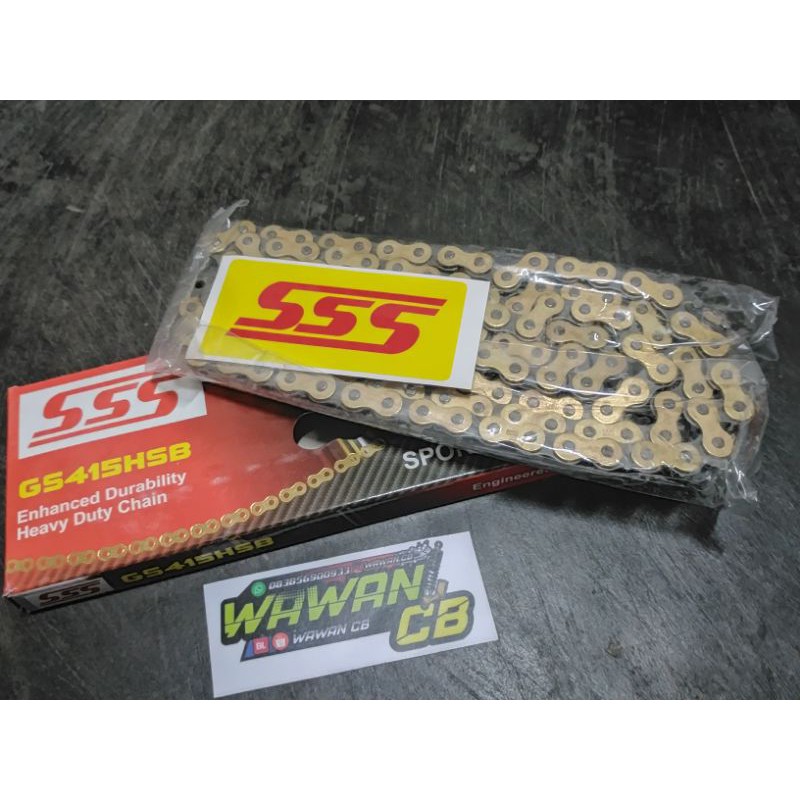 Rantai Triple S-SSS 130L type 415 HSB Gold