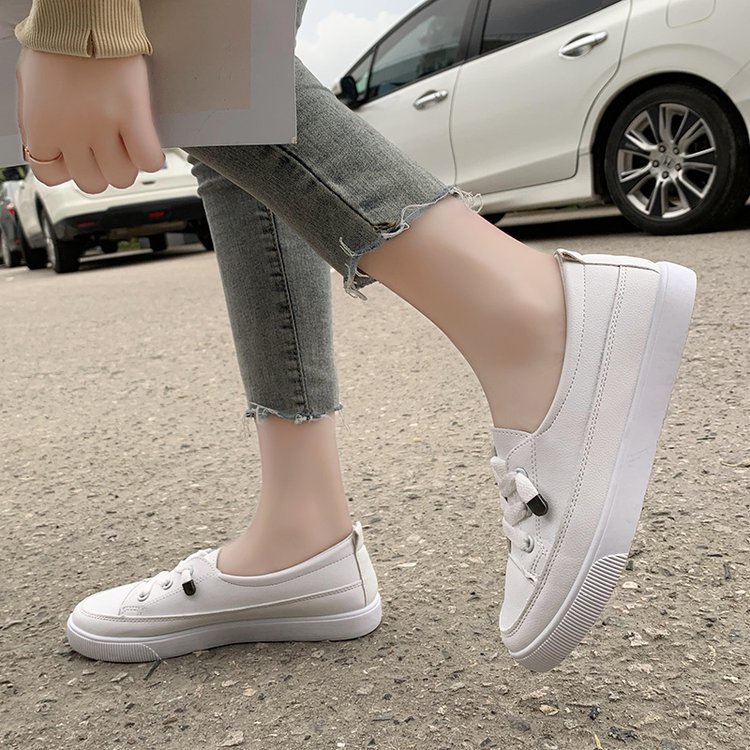 Sepatu Sneakers Kanvas Wanita Import Original warna Putih / Beige SP 229 Onlinemall-8