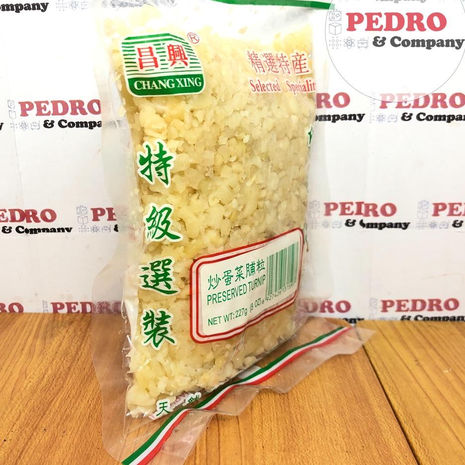 

KodeKk9K4--Chang xing caipo preserved turnip 227 gram - cai poh KECIL